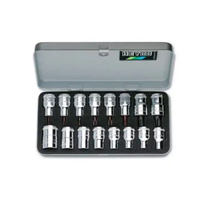 Heyco 16 Parça 1550gr. Lokma ve Lokmalı Torx Bits Set