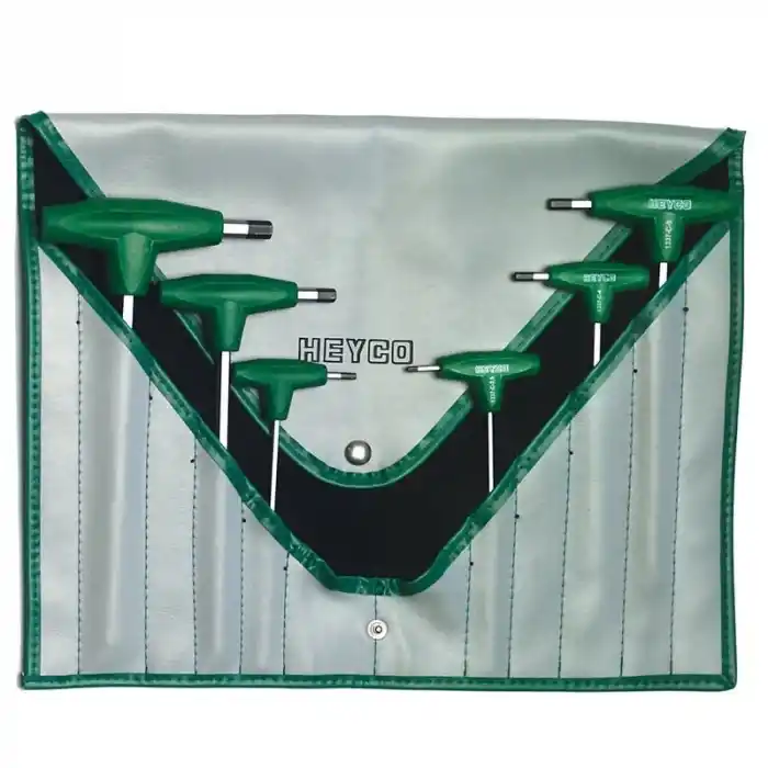 Heyco 6 Parça Yuvarlak Başlı T Tipi Alyan Anahtar Takımı