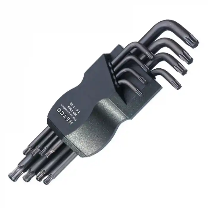 Heyco T9-T40 8 Parça 6 Köşe Torx Vida için Top Başlı L Tipi Anahtar Takımı