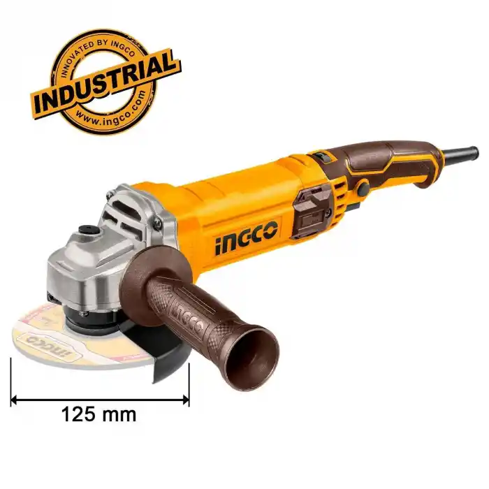Ingco AG1100385E Devir Ayarlı Avuç Taşlama 125 mm