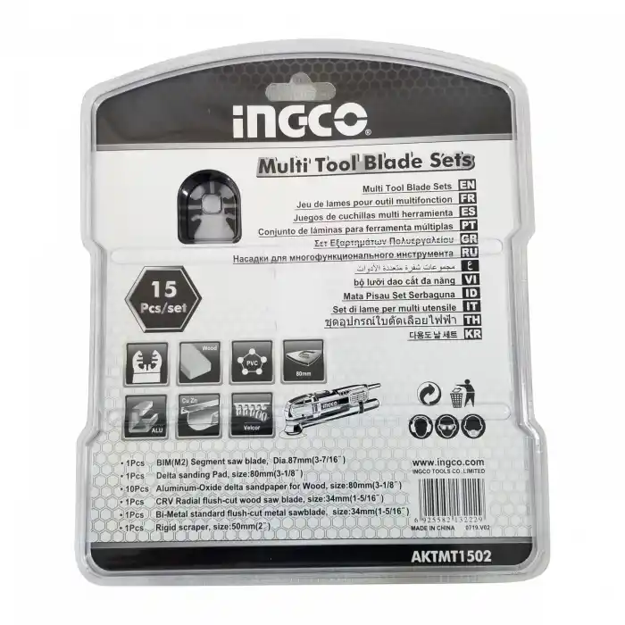 Ingco AKTMT1502 Multi Bıçak Seti 15 Parça