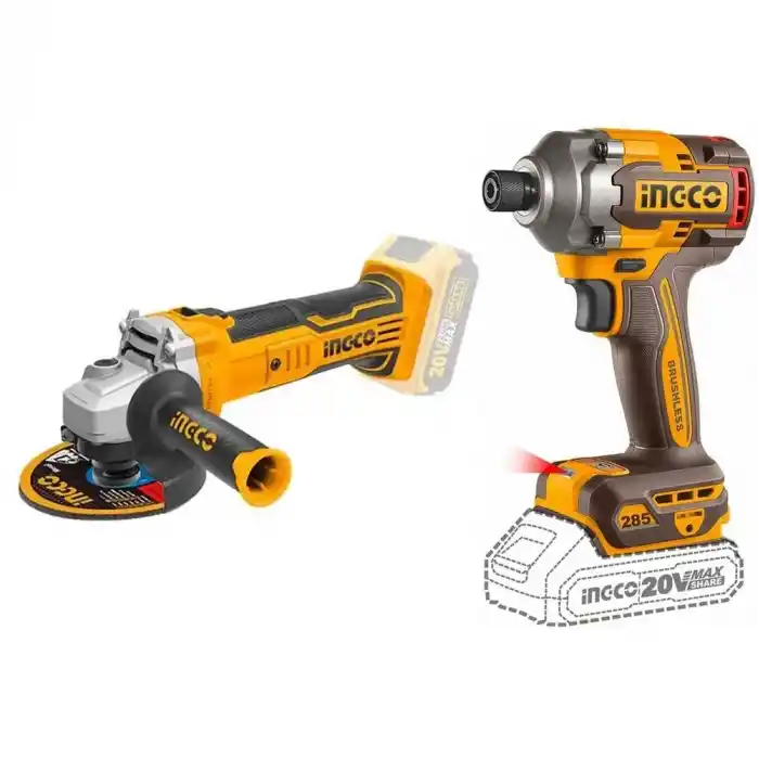 Ingco CIRLI2028E Akülü Vidalama, CAGLI1151 Avuç Taşlama Seti