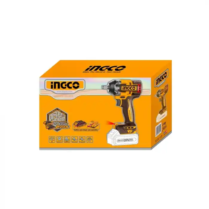 Ingco CIWLI20501 Solo Akülü Somun Sıkma 1/2 500 Nm