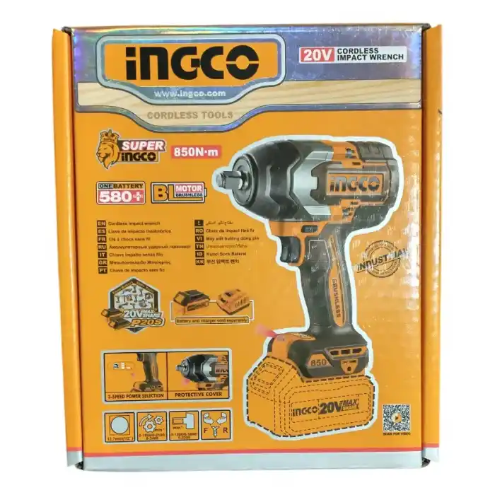 Ingco CIWLI20851 Solo Akülü Somun Sıkma 1/2 850 Nm