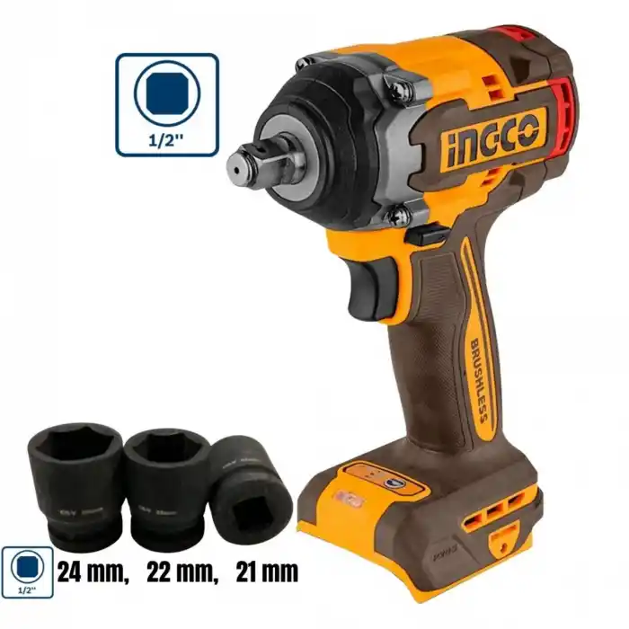 Ingco COSLI250184E Akülü Polisaj+Somun Sıkma+Araç Yıkama Seti