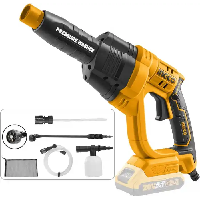 Ingco CPWLI20082 Akülü Basınçlı Yıkama Makinesi 25 Bar