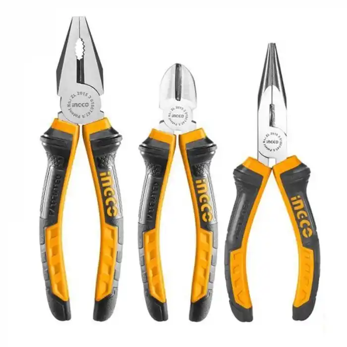 Ingco HKPS08318 3lü Set Pense, Yan Keski, Kargaburun Pense