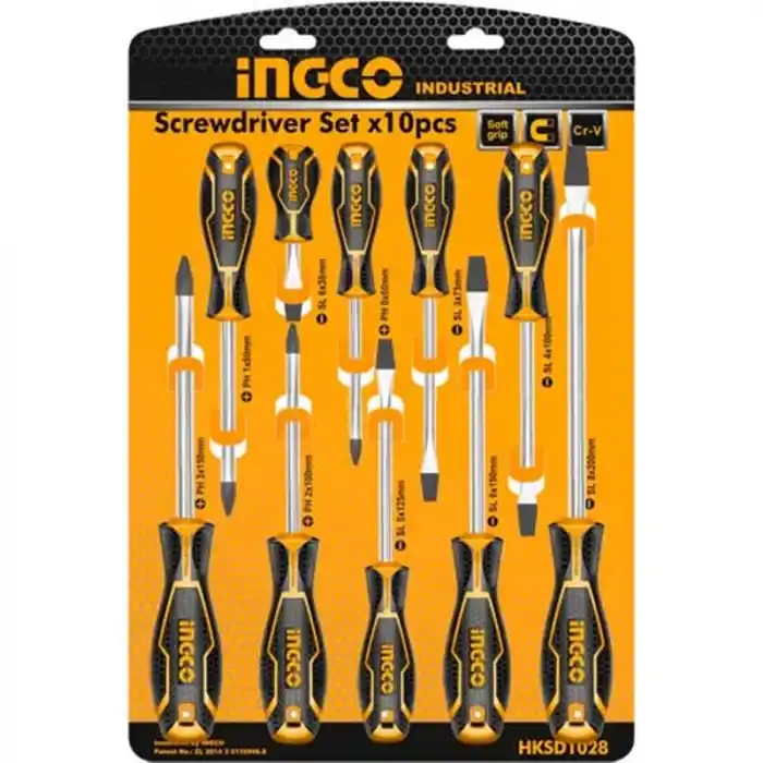 Ingco HKSD1028 10lu Tornavida Seti