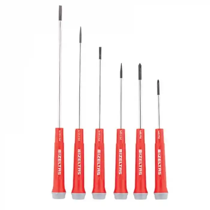 İzeltaş 4500008106 6 Parça Klemens Elektronikçi Tip Tornavida Seti