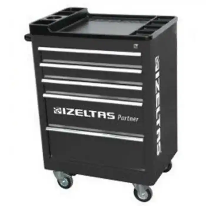 İzeltaş 8235327005 5 Çekmeceli Partner Serisi Boş Siyah Takım Dolabı