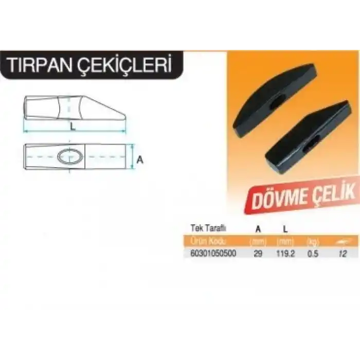 Kanca Tek Taraflı Tırpan Çekici 500 gr