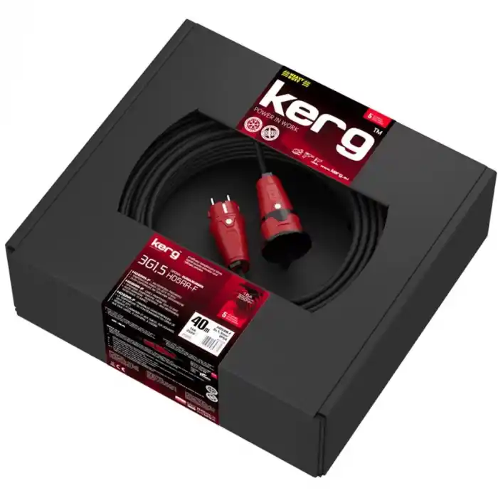 Kerg 40 Mt Uzatma Kablosu 3x1,5mm2