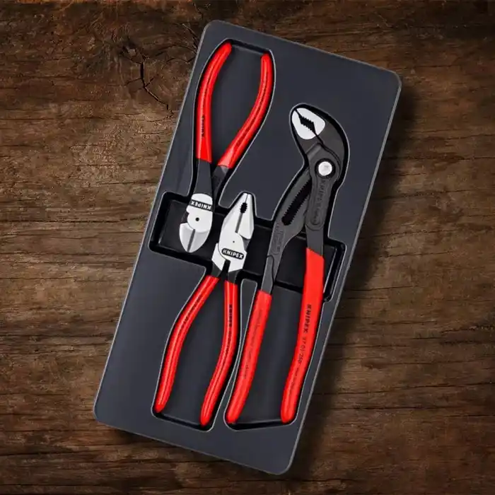 Knipex 00 20 10 Kombine Pense+Yan Keski+Fort Pense Seti