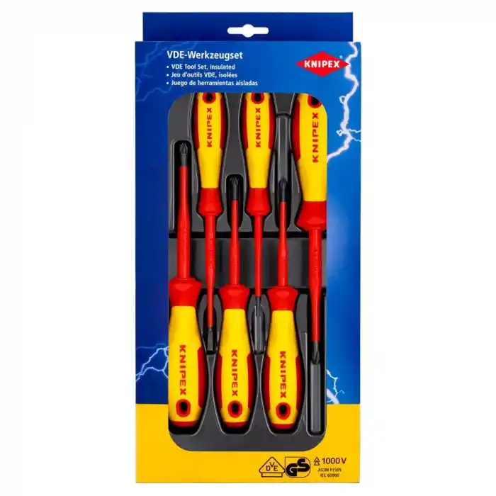Knipex 00 20 12 V04 VDE Düz Uçlu Tornavida Seti