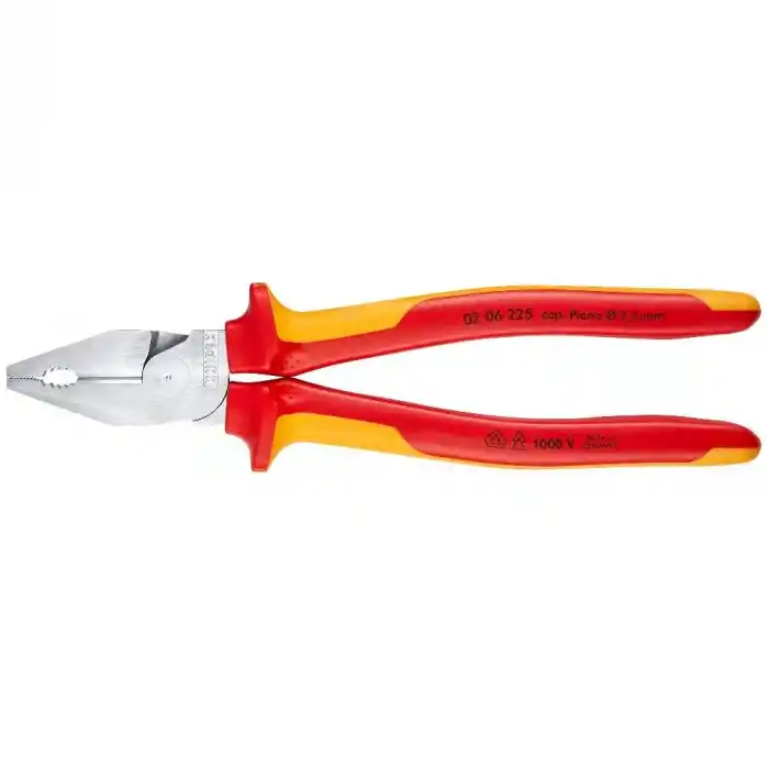 Knipex 02 06 225 VDE Ağır Tip Kombine Pense