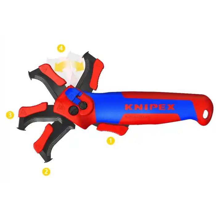 Knipex 16 50 145 SB Cırcırlı Soyma Soyma Bıçağı