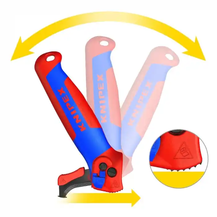 Knipex 16 50 145 SB Cırcırlı Soyma Soyma Bıçağı