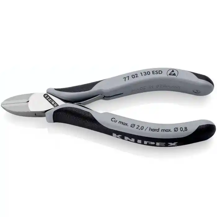 Knipex 77 02 130 ESD Elektronikçi Yan Keski 130 mm