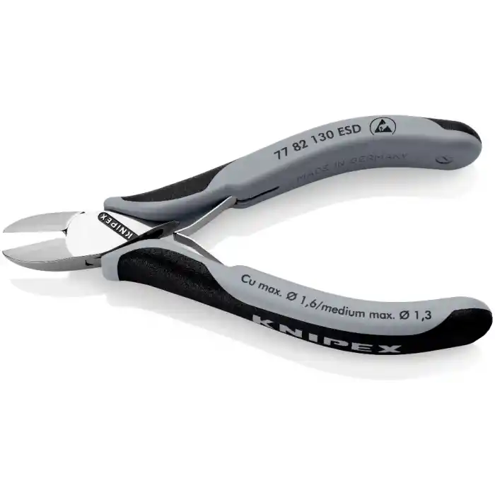 Knipex 77 82 130 ESD Hassas Elektronikçi Yan Keski 130 mm