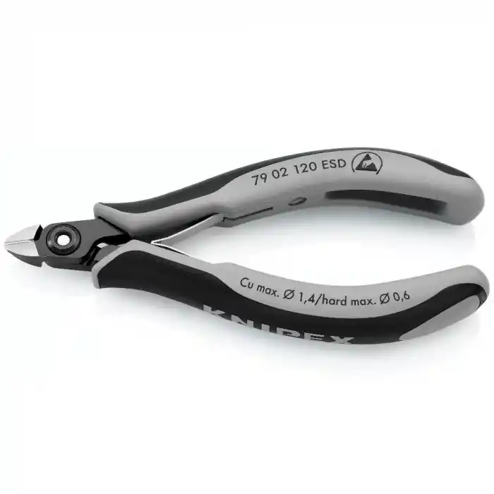Knipex 79 02 120 ESD Hassas Elektronikçi Yan Keski 120 mm