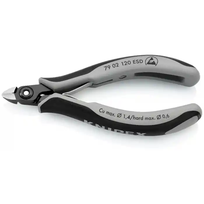 Knipex 79 02 120 ESD Hassas Elektronikçi Yan Keski 120 mm