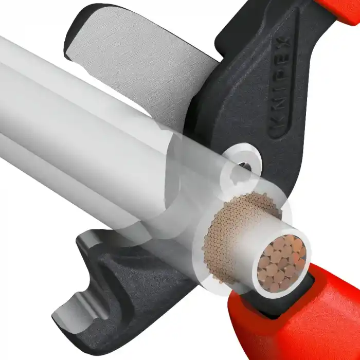 Knipex 95 12 225 StepCut XL Kademeli Kesimli Kablo Makası