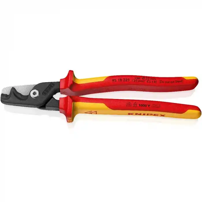 Knipex 95 18 225 StepCut XL Kademeli Kesimli Kablo Makası