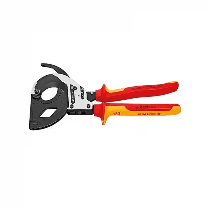 Knipex 95 36 320 Cırcır Mekanizmalı VDE Kablo Kesici
