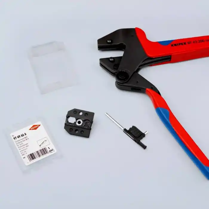 Knipex 97 49 66 6 MC4 ve MC4 Evo 2 Solar Konektörler için Sıkıştırma Profili