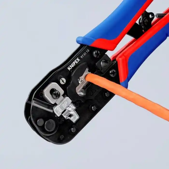 Knipex 97 51 13 RJ45 Western Konnektörler için Sıkma Pensesi