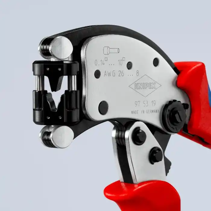 Knipex 97 53 19 Twistor Döner Kafalı Yüksük Sıkma Pensesi