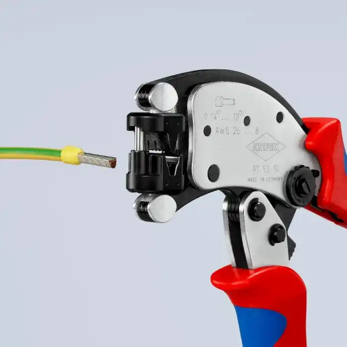 Knipex 97 53 19 Twistor Döner Kafalı Yüksük Sıkma Pensesi