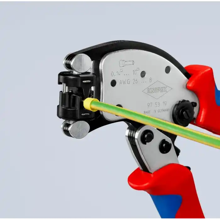 Knipex 97 53 19 Twistor Döner Kafalı Yüksük Sıkma Pensesi