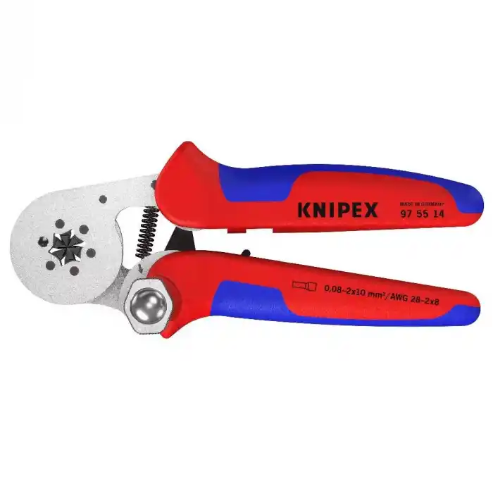 Knipex 97 55 14 Kendiliğinden Ayarlanan Kablo Yüksük Sıkma Pense