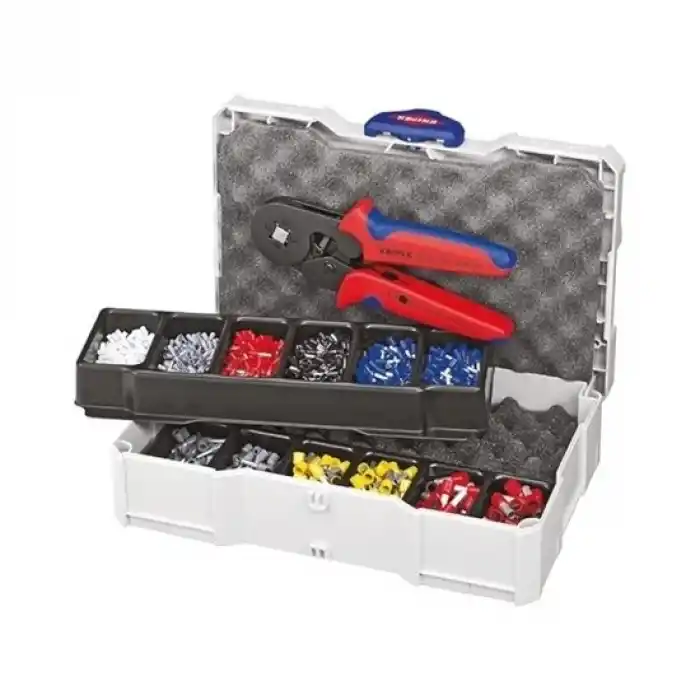 Knipex 97 90 09 Çantalı Papuç Sıkma Seti