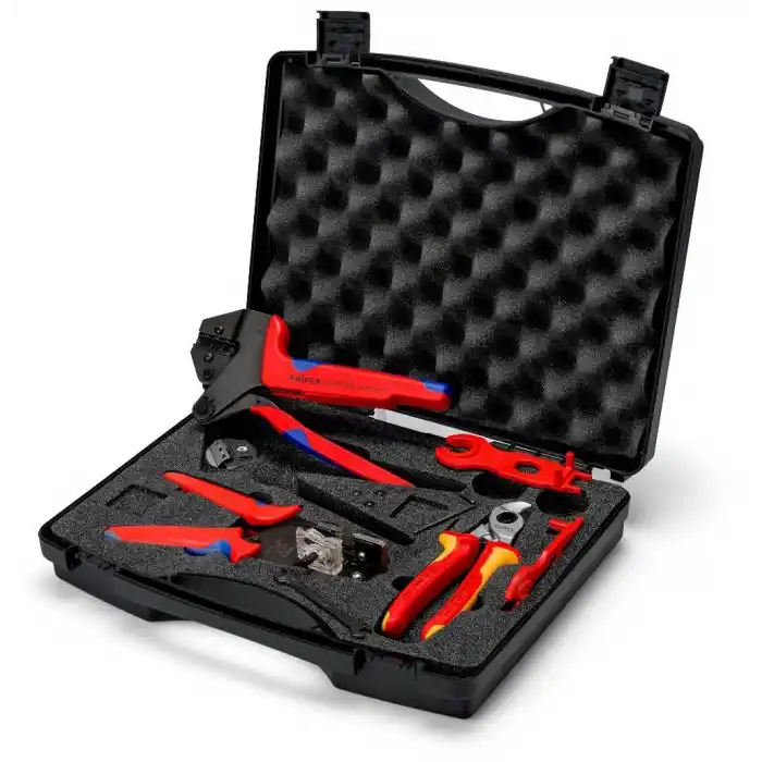 Knipex 97 91 04 V02 MC4 Fotovoltaik Sistem Alet Seti 7 Parça