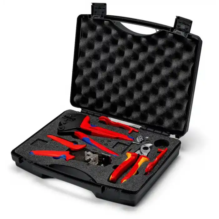 Knipex 97 91 04 V02 MC4 Fotovoltaik Sistem Alet Seti 7 Parça