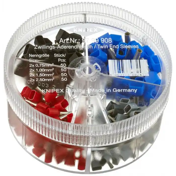 Knipex 97 99 908 Twin Yalıtımlı Yüksüklü Asorti Kutusu