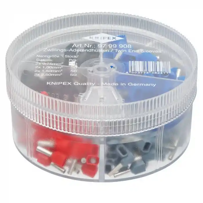 Knipex 97 99 908 Twin Yalıtımlı Yüksüklü Asorti Kutusu