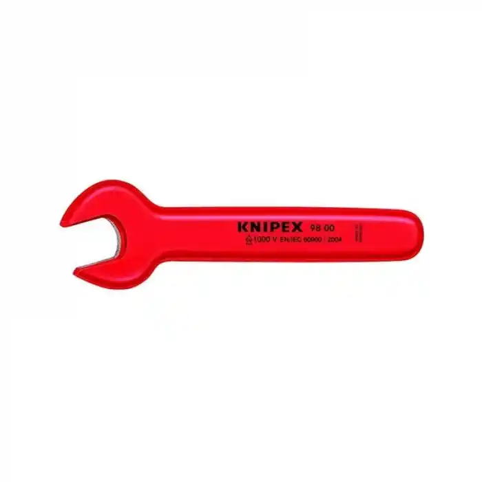 Knipex 98 00 22 VDE 22 mm İzoleli Tek Ağız Anahtar