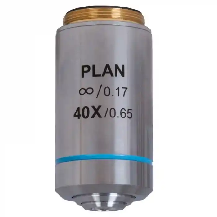 Levenhuk MED 40x Sonsuzluk Düzeltimli Plan Akromatik Objektif