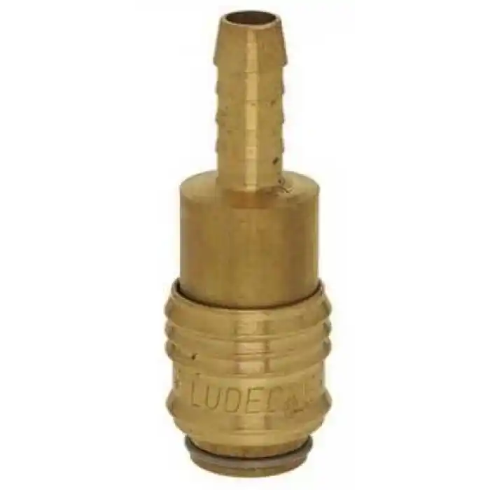 LÜDECKE ESM 8 T Hortum için Mini Stoper Gövde (Dişi, 8mm)