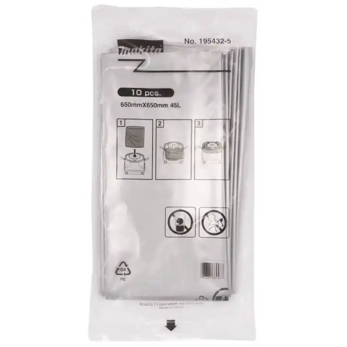Makita 195432-5 Elektrik Süpürge Plastik Toz Torbası
