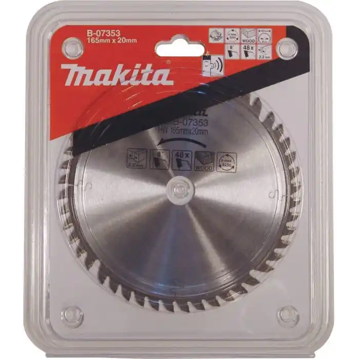 Makita B-07353 SP6000K,DSP600 Daire Testere için Elmas Daire Testere Bıçağı 165x20mm 48 Diş