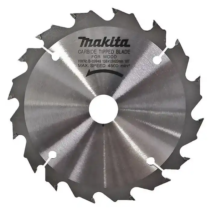 Makita B-09949 BSS501RFE Daire Testere için Elmas Testere Bıçağı 136x20mm 16 Diş
