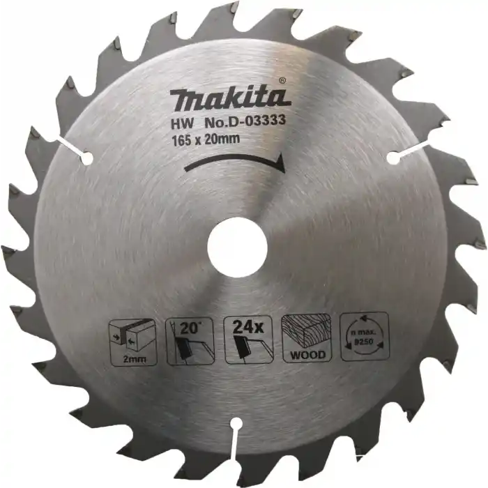Makita D-03333 Elmas Daire Testere Bıçağı 165x24Diş
