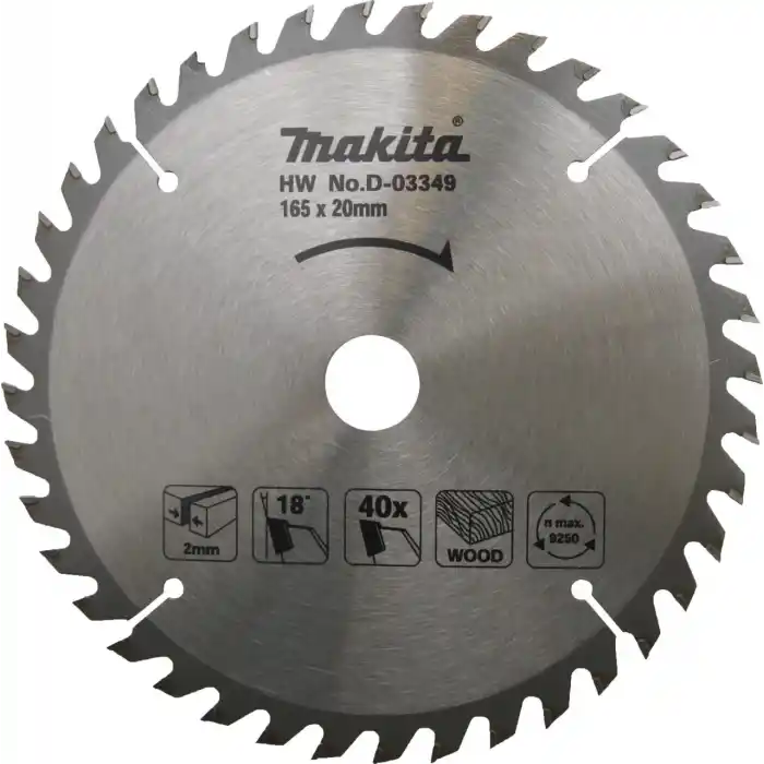 Makita D-03349 Elmas Daire Testere Bıçağı 165x40Diş