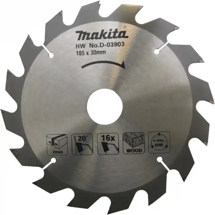 Makita D-03903 Elmas Daire Testere Bıçağı 185x16Diş