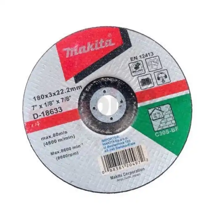 Makita D-18633 Bombeli Flex Taş Kesme Taşı 180x3 mm