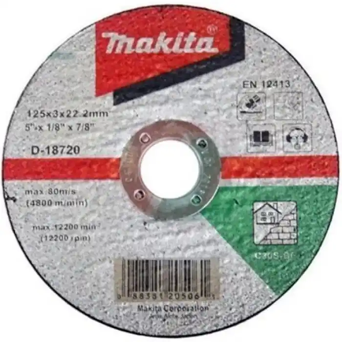 Makita D-18720 Düz Flex Taş Kesme Taşı 125x3 mm